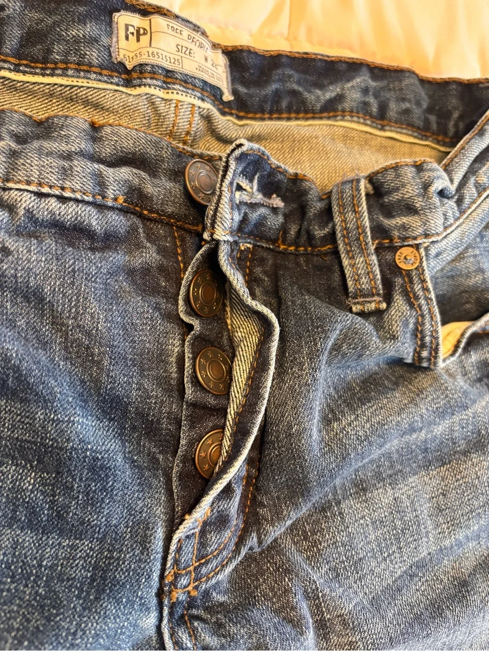 Free People Dark Wash Cropped Flare Jeans